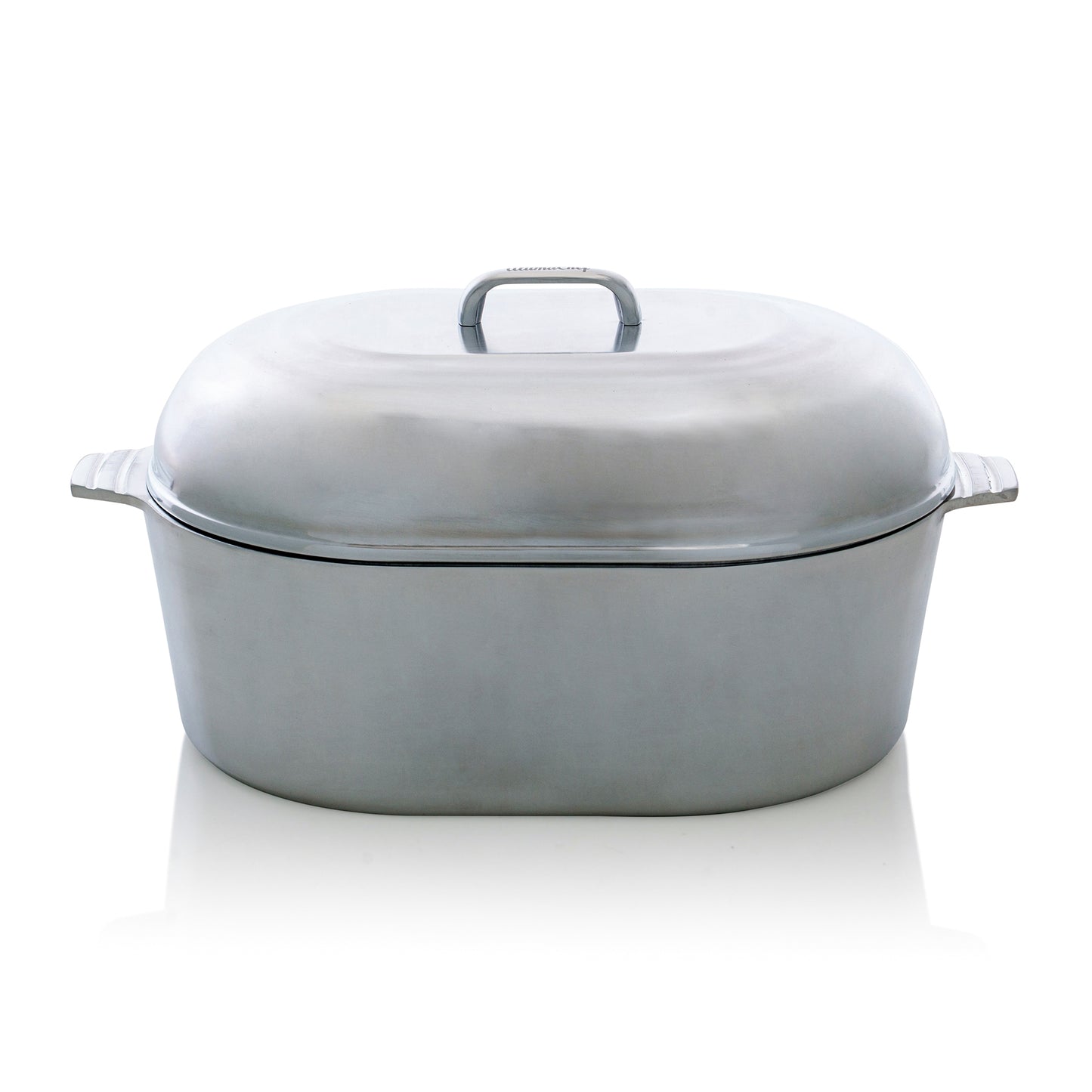 AlumaChef Cast Aluminum Heavy Duty Oval Roaster with Lid